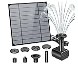 Tragbare Solar-Springbrunnenpumpe, 11 x 11 cm, solarbetriebener Wasserbrunnen für Teich, Garten und Außenbereich, umweltfreundlicher Solar-Teichbelüfter, kleiner Solar-Wasserbrunnen für