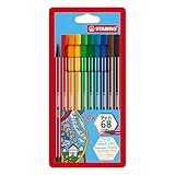 STABILO - Premium-Filzstift - Pen 68-10er Pack - 10 Farben