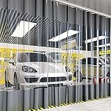 Outdoor wasserdichte Abdeckplanen Vorhänge Durchsichtig Kunststoff Seitenteile mit Ösen für Pergola und Terrasse Wetterfeste Trennwand