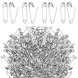 Sicherheitsnadeln, 100 Stück 37 mm Sicherheit Pins, Safety Pins für Kunsthandwerk Nähen Kleidung Kunst, Silber