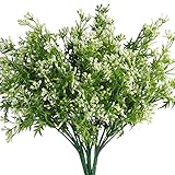 BELLE VOUS 6 Stück Kunstpflanzen Hängend aus Plastik - Unechte Pflanzen für Äste und Zweige Deko für Innen- und Außenbereich, Zuhause, Büro, Garten, Wandkorb & Hochzeitsgirlanden