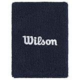 Wilson U Wide Terry Wristbands Classic Navy Unisex Schweißband dunkelblau