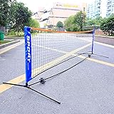 GYKLY Tennisnetz Mobiles tragbares Tennisnetz für Kinder Tennis Mehrzwecknetz, Volleyballnetz 6,1 Meter