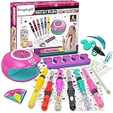 LemonDream Nagelstudio Kinder Mädchen, Wasserbasierter Nagellack Mädchen Geschenke 6-12 Jahre Nagellack Set Kinder,Spielzeug Mädchen 6 7 8 9 10 11 12 Jahre Geburtstagsgeschenk für Mädchen Nageldesign