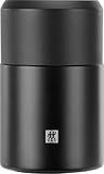 ZWILLING Thermo Becher/Speisebehälter to go, Edelstahl, Doppelwandisolierung, Inklusive Löffel und Schüssel, 700 ml, Höhe: 17 cm, Schwarz