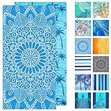 Strandtuch Mikrofaser Strandhandtuch Saunahandtuch Strandtücher 180x80 XXL Groß Strand Sandfrei Saunatuch Microfaser Handtuch Beach Towel Damen Herren Sauna Zubehör Schnelltrocknend Strandlaken