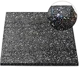 Hochwertige Antivibrationsmatte 60 x 60 x 2 cm für Waschmaschine Trockner, rutschfest, reißfest und strapzierfähig, schwarz