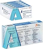 5pz ALL TEST SARS-CoV-2 & Influenza A+B - Schneller Nasaler Antigen-Test | Kombi-Test für COVID-19 und Grippe, CE-zertifiziert, Einfach in der Anwendung || Ergebnis in 15 Minuten