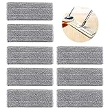 Wischer Ersatzbezug 8 Stück Microfaser Pads Flach Waschbarer Saugfähiges Mop Pad Haaraufnahme Wischtuch Für Die Meisten Bodenarten Maschinenwaschbar