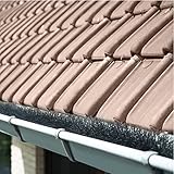 FVLFIL 10 Meter Dachrinnenbürste 100 cm - Ø10 cm, Dachrinnenbürsten, Laubschutz, Marderschutz, Rinnenraupe, Dachrinnenschutz, Schutz vor Marder und Anderen Ungeziefer