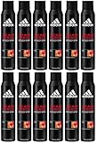 12x adidas Team Force Deo Body Spray,holziger Duft angereichert mit Orangenextrakt, mit 48 Stunden Schutz vor Schweiß und Körpergeruch,gegen starkes Schwitzen und Körpergeruch 200ml (12er Pack)