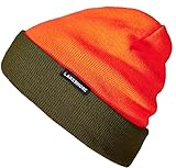 Lakeshore® Wendbare Jagdmütze I Signalfarbe Jagd Mütze für Drückjagd und Treibjagd I Wendemütze, Damen und Herren, Orange/Olive