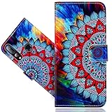 SHIYENA Handyhülle für HTC Desire 19 Plus, Leder Kartenfach Stand Flip Case Wallet Lederhülle Handytasche Schutzhülle Klapphülle für HTC Desire 19 Plus Hülle