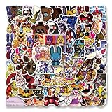 100 Stück wasserdichte Vinyl-Aufkleber für Wasserflaschen, Laptop, Skateboard, Telefon, Computer, Auto-Aufkleber, Partyzubehör für Kinder, Jugendliche, Erwachsene