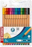 STABILO - Fineliner - point 88-15er Pack - 15 Standardfarben