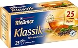 Meßmer Klassik | Schwarzer Tee | fein-aromatisch | 25 Teebeutel | Vegan | Glutenfrei | Laktosefrei