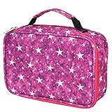 72 Slots Coloured Pencil Case, Reißverschluss Pencil Case Pen Organizer, Bleistifthalter mit großer Kapazität für Erwachsene Student Art Supplies(ROT)