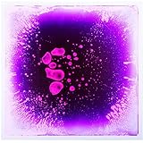 Art3d Fancy Bodenfliese für Kinderzimmer, flüssig umhüllte Bodenfliese, 30 x 30 cm, Violett, 1 Stück