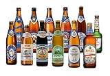 BIERPAKET ALKOHOLFREI 12 0,5L bayerische Biere Pils Helles Weizen Kellerbier inkl. 0,96€ Pfand Biergeschenk für Männer Fussball Mitbringsel Grillen