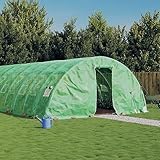 Stahlrahmengewächshaus 120m² - 24x5x2,3m Gartenunterstand für Rasen & Garten, perfekt für Pflanzenwachstum, Gewächshaus im Freien mit UV-Schutz