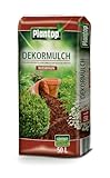 Rindenmulch Dekor 50 Liter Nußbraun Deko Mulch Garten Dekormulch Plantop