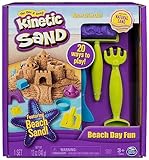 Kinetic Sand Strandspaß Set - mit 340 g magischem Sand aus Schweden und Zubehör für sauberes, kreatives Indoor-Sandspiel, für Kinder ab 3 Jahren