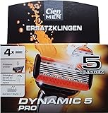 Cien Men Ersatzklingen Dynamic 5 PRO 4 Rasierklingen - (1x 4 Stück)