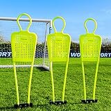 FORZA Fußball Freistoß-Dummies für Fußball Training - 3 Größen erhältlich - Kinder, Jugendliche & Erwachsene | Fussball Trainingsausrüstung (Mini (1,2m), 3er Set)