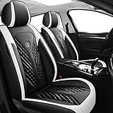 BEDIFF Autositzbezüge passend für BMW 3er GT f34 f34 gt tuning/f34 tuning/f34 tuning/320i GT/320 GT 3er GT 320i 330i 340i 325d 328i 335i Universal Set Autozubehör schwarz weiß