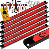 DEUBA® 6x Magnetleiste 45cm 23kg Tragkraft Magnetisch Werkzeugleiste Werkzeughalter Werkzeugwand Werkstatt Werkzeug Organizer inkl. Montagematerial