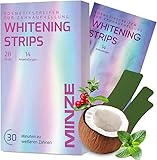 Schonende Zahnaufhellung Whitening Strips - (14 Anwendungen) Bleaching Zähne frei von Peroxid für strahlendes Lächeln - schonend Zähn Aufhellung - teeth whitening strips zahnbleaching 28 Stripes