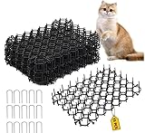 12 Stück Katzenschreck für Garten, Dornengitter Gegen Katzen, 20,5 x 15cm Katzenabwehrmatten, Dornengitter Katzenabwehr Matte mit Spikes für draußen, Halten Sie Katzen und andere Tiere fern