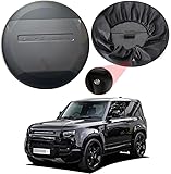 Portecor Carpathian Grau ABS Reserveradabdeckung für Land Rover Defender 110/90/130 (2020-2024) | Hochwertige Kunststoff-Heckradabdeckung | Wasserdicht, UV-beständig & Stylisches Tuning-Zubehör