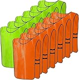 TESIN 12er Fußball-Leibchen für Jugend, 63 x 43 cm Sport Trainingsleibchen, Team-Spiel Bibs, Spiel Fussballtraining Zubehör,Westen fürs Teamtraining