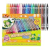 JOLLY Fasermaler - Filzstifte - Farbstifte - Fineliner Superstar Duo 24 Stk. diverse Farben im Kartonetui