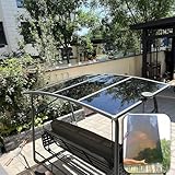 2 mm Polycarbonat-Platten – langlebige transparente Gewächshausplatten für Dachdeckung, Isolierung und Tagesbeleuchtung – stark, verformungsbeständig – ideal für Gewächshäuser, Schuppen, Carports