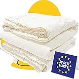 SLEEP COMFY Winter Bettdecke Aus 100% Australischer Schurwolle 140x200 4 Jahreszeiten Kinderbettdecke, Vierjahreszeiten Schlafdecke für Sommer und Winter Winterdecke, Winterbettdecken, Wollbettdecke