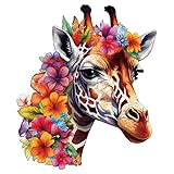 Blumuze Holzpuzzle Erwachsene 235Stück, Giraffen Holz Puzzle, Holzpuzzle Einzigartige Tierform Puzzleteile, Puzzle aus Tierteilen, Puzzle Holz Erwachsene mit Geschenkbox aus Holz(L-34.5 * 29.3cm)