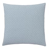 URBANARA Mondego Deko Kissenhülle 50x50 cm I 100% Baumwolle (BCI) Made in Portugal Oekotex 100 Diamantmuster I Zierkissen ohne Füllung Sofakissen Kissenbezug Couchkissen - Graugrün & Weiß