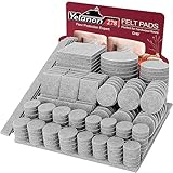 Yelanon Filzgleiter selbstklebend 278 Stück, Schneidbarer Filz für,Kratzfeste Möbelgleiter für Stühlemöbelgleiter,Möbelgleiter,Chair Leg Floor Protectors,Grau