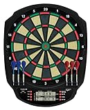 Carromco elektronisches Dartboard TOLEDO-301, Dartscheibe elektronisch, Dart Set bis 8 Spieler, Dart Spiel, LCD Display, 3-Loch Abstand, inkl. 6 Softdarts