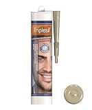 Triplesil Premium Silikon Dichtstoff – Hochtemperatur1x 310 ml Silikon für Sanitär und Außenbereich-Wasserdichte Dichtmasse-silicone sealant for outdoor and indoor (Beige, 1)