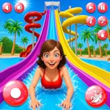 Aqua-Wasserrutsche – Echtes Park-Abenteuer – Lustiges Rennspiel: Unglaubliche Mega-Rutschen & Tauch-Stunts – Wasserpark-Sportspiele für Kinder