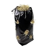 Dönges Haybag mit Karabiner Heubeutel Heunetz Heusack Heutasche Futterbeutel mit 8 cm Löchern Rauhfutterbehälter Beschäftigungssack Aufbewahrungsbeutel ca. 9 kg Füllmenge